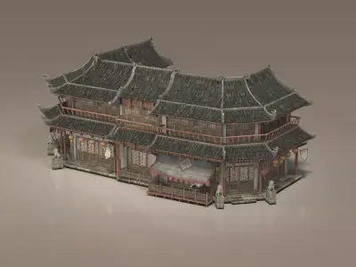 Ancient buildings Chinese ancient architecture 3D model