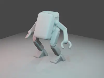 robot mech low detailed 3D model