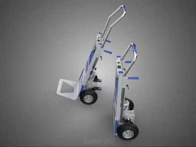 POWERED ELECTRIC MOTOR HAND TRUCK DOLLY HANDTRUCK STAIR CLIMBING 3D model