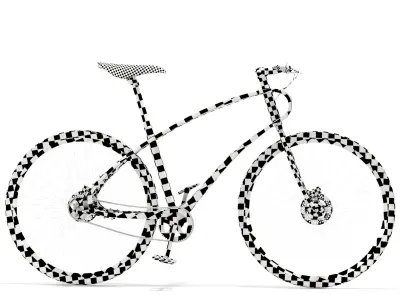 r gh handmade bicycle 3D model