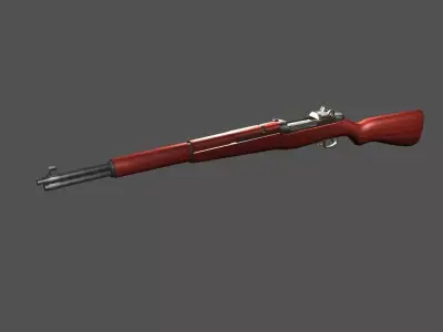M1 Garand rifle Low-poly 3D model
