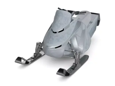 Snowmobile 3D model by blackorgrey