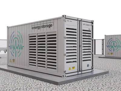 Battery Storage Power Station 3D model