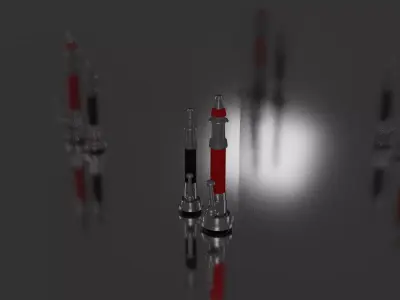 Feuerwehr Strahlrohre Low-poly 3D model