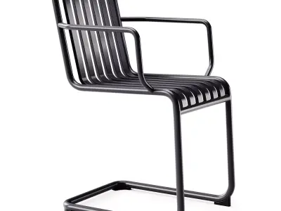 Palissade Cantilever Armchair and Table by Hay 3D model
