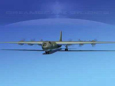 Convair B-36A Peacemaker Trainer 3D model