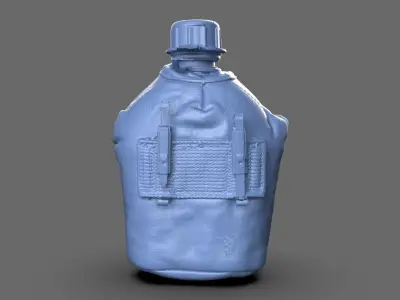 Military Water Bottle Canteen 3D model