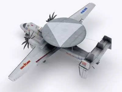 Chinese KJ-600 AWACS 3D model