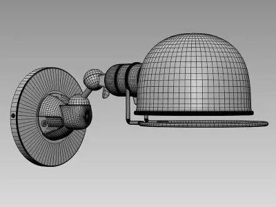 Atelier Short Sconce BRZ 3D model