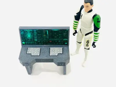 Sci Fi Computer Console 3D print model