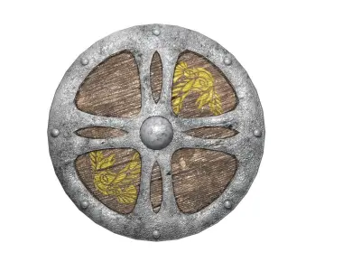 Shield-1 shield Low-poly 3D model
