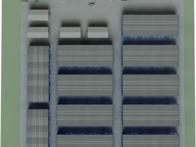 Industrial Buildings 3D model