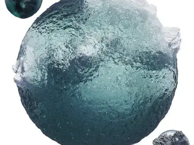 Ocean water material 3D model