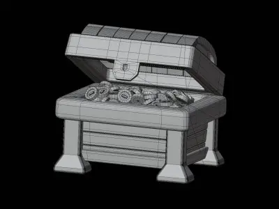 Treasure Chest 3D Illustration 3D model purchase