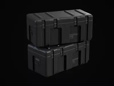 MilitaryCase military case Low-poly 3D model