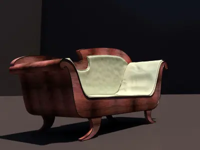 Antique Empire Sofa 3D model
