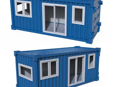 Contener House Low-poly 3D model