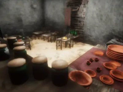 Pirate s Cove Conquering the Town Free low-poly 3D model
