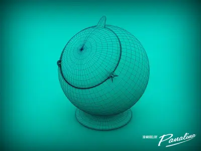 Smokny Ball Ashtray 1970 3D model