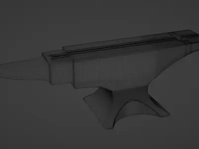 3D Modelled Anvil blender Low-poly 3D model
