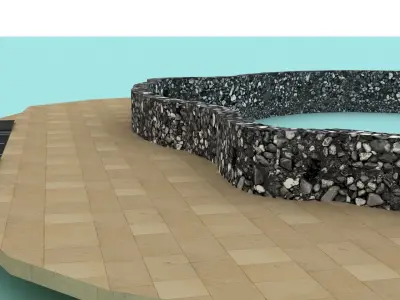 Water Lily Low-poly 3D model