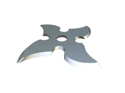 Shuriken metal blade 3D print model