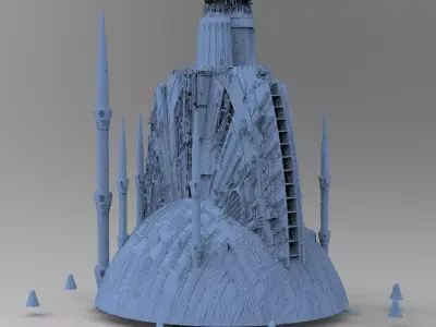 Alien Prometheus temples 8  3D model