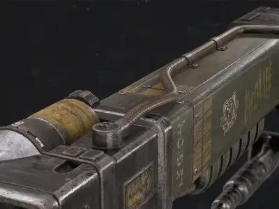 AER9 Laser Rifle Low-poly 3D model