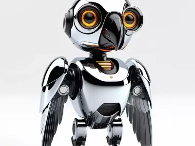 Robotic Owl Character Model 3D model
