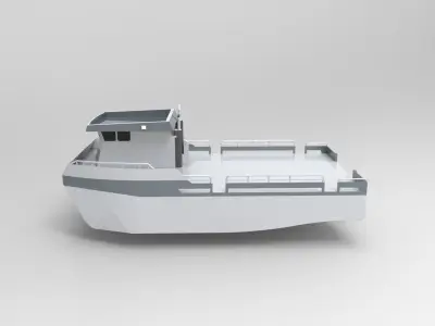 Catamaran Boat 3D print model