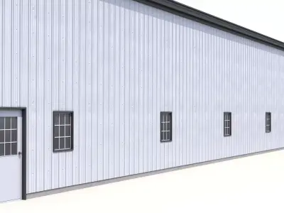 Industrial Building 56 Low-poly 3D model