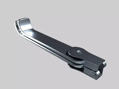 Atrial Retractor Short Right Low-poly 3D model