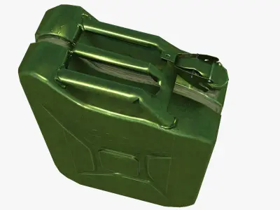 Jerrycan gas can Low-poly 3D model