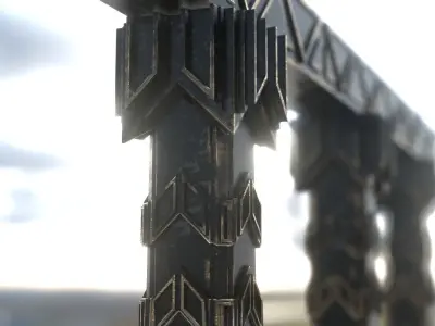 Ancient ruin - Low Poly - PBR Low-poly 3D model Low-poly 3D model