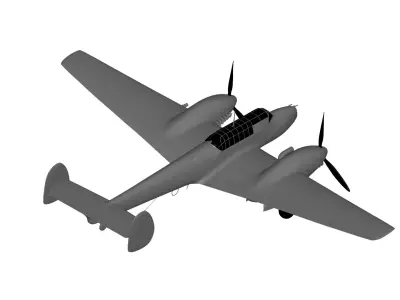 Messerschmitt Bf 110 3D model
