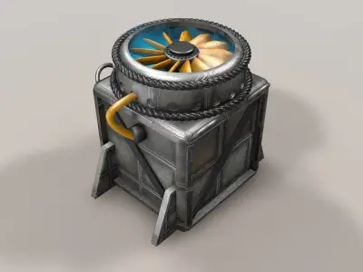 Sci Fi Objects Series - 001 Free low-poly 3D model