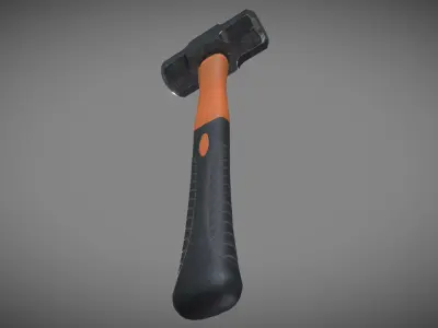 Sledge Hammer Low-poly 3D model purchase