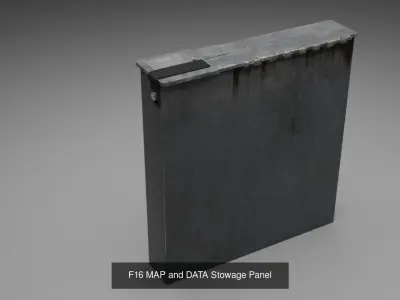 F16 Right Side Console Collection 3D Model Pack