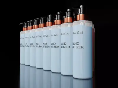 Alcohol bottle gel Free 3D model