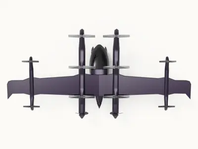 Modern Helicopter Low-poly 3D model