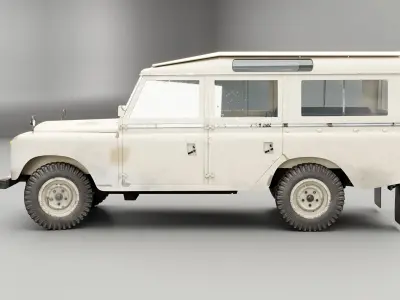 Land Rover Series II LWB Aged 3D model