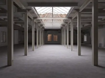 Old Factory Interior  3D model