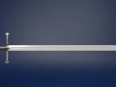 Sword medieval 3D model purchase