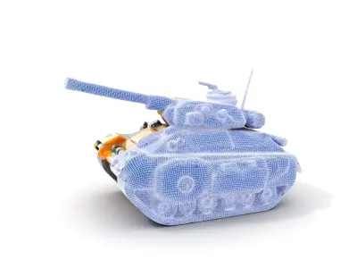 Armored Combat Battle Tank Model Pack Low-poly 3D model