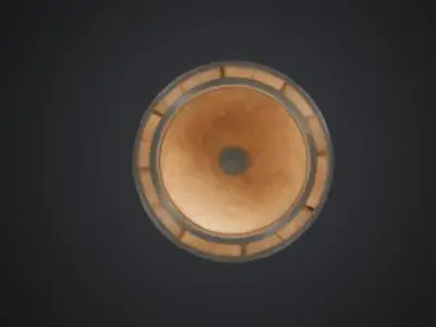  Wooden Barrel 3D Model Game Ready VR AR Prop for Animations Low-poly 3D model