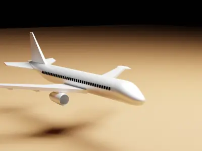 airplane 3D model 4