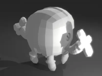 Scifi Robot GR01 3D Model Low-poly 3D model