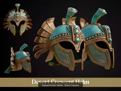 Stylized Persian Helmet Pack