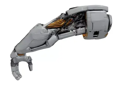 Futuristic Cybernetic Arm 3D Model 3D model