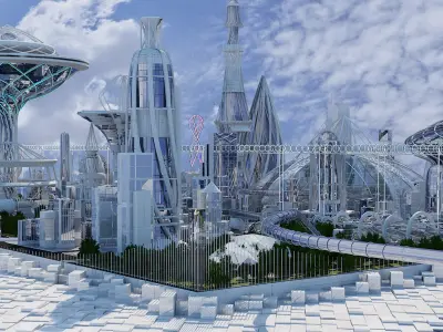 Future City 2018 V 2 3D model shop